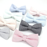 Monochrome Twill Cotton Bow Tie For Men